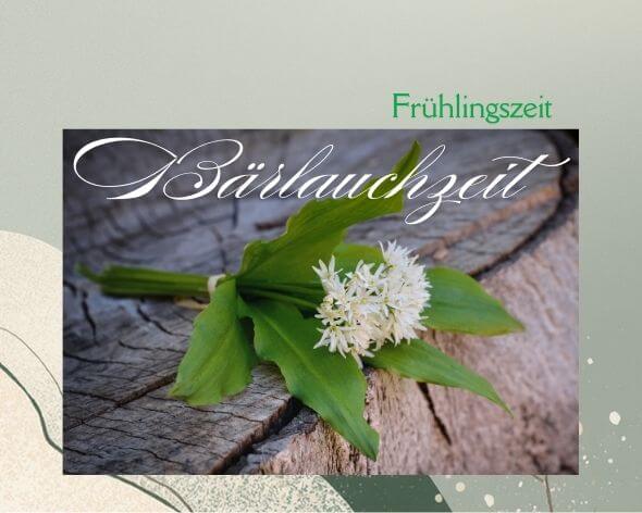 Frühlingszeit – Bärlauchzeit (7 x 5 cm) (5 x 5 cm)